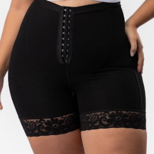 : SHORT CON BROCHE TIRO ALTO/COCOA/S